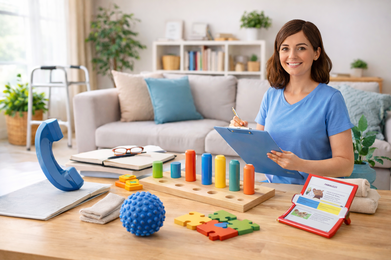 Intérieur de domicile adapté à l’ergothérapie en Essonne